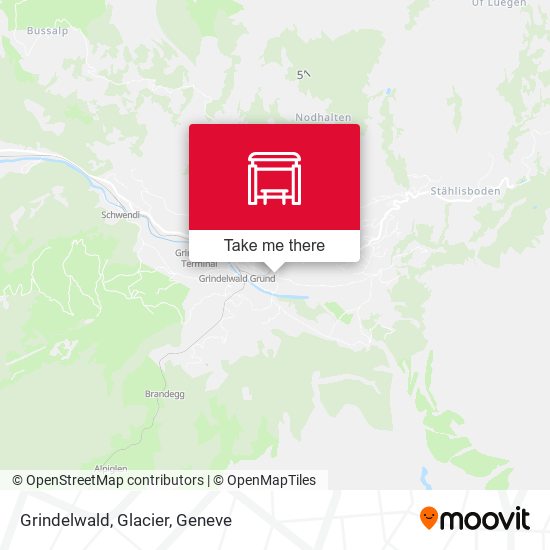 Grindelwald, Glacier map
