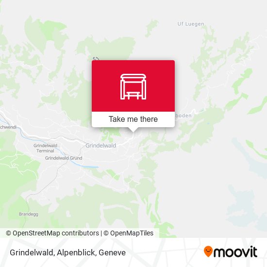 Grindelwald, Alpenblick map