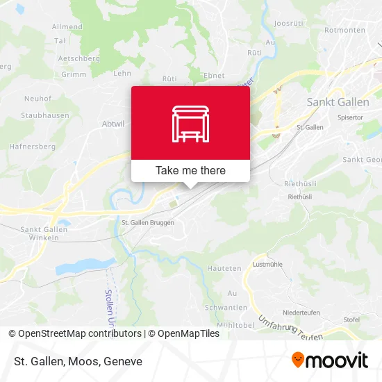 St. Gallen, Moos map