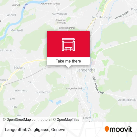 Langenthal, Zelgligasse map