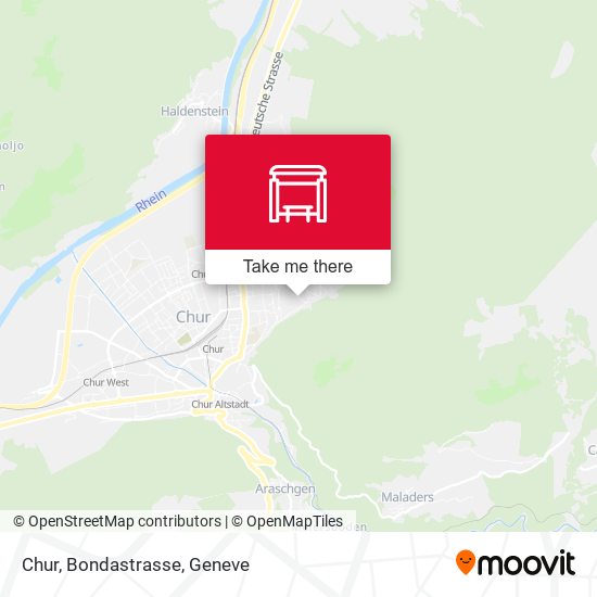 Chur, Bondastrasse map