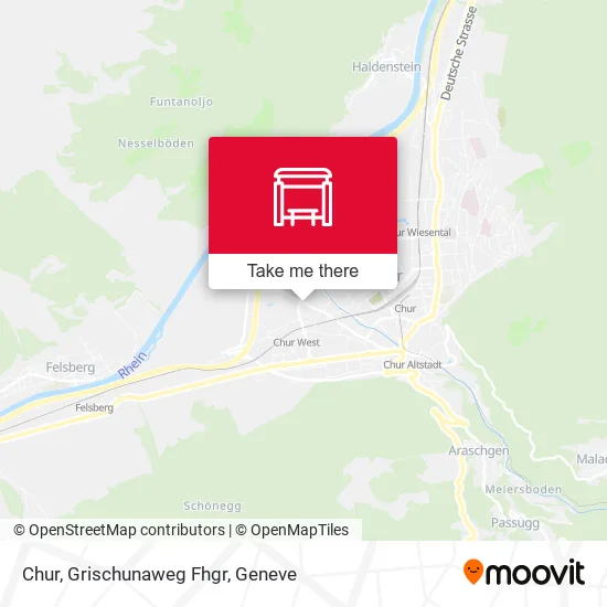 Chur, Grischunaweg Fhgr map