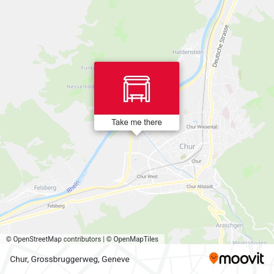 Chur, Grossbruggerweg map