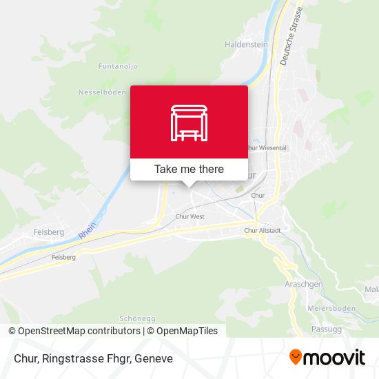 Chur, Ringstrasse Fhgr map