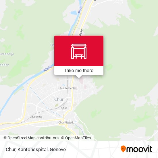 Chur, Kantonsspital map