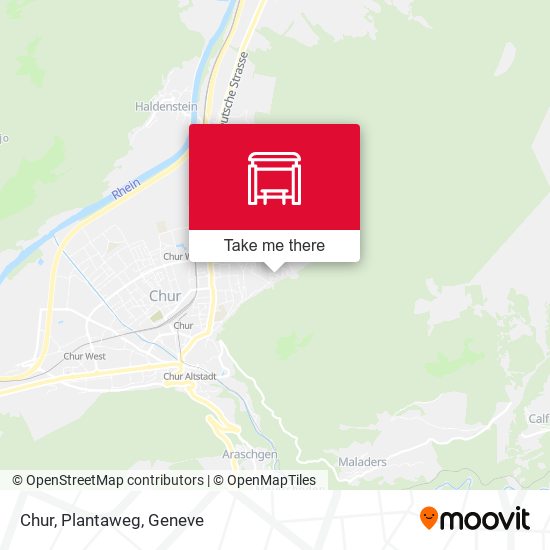 Chur, Plantaweg map