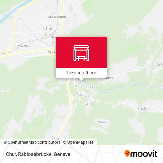 Chur, Rabiosabrücke map