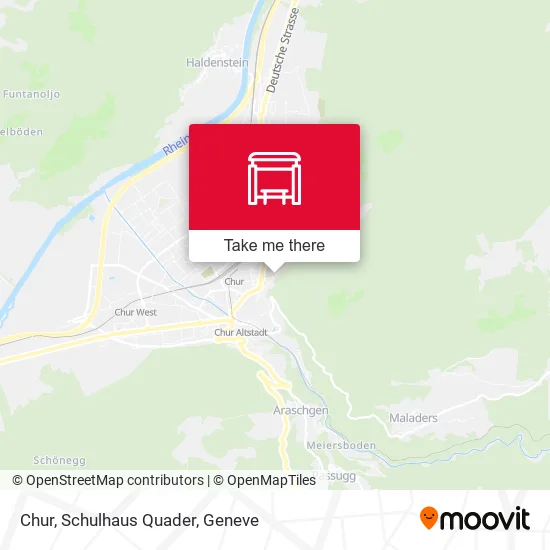 Chur, Schulhaus Quader map