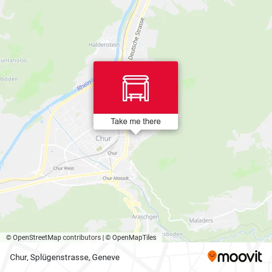 Chur, Splügenstrasse map