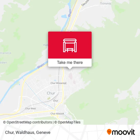 Chur, Waldhaus map
