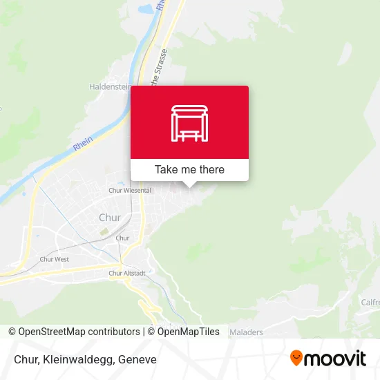 Chur, Kleinwaldegg map