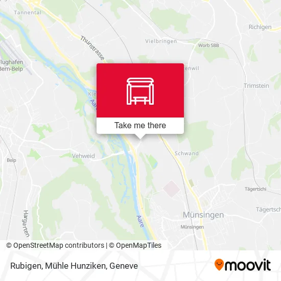 Rubigen, Mühle Hunziken map