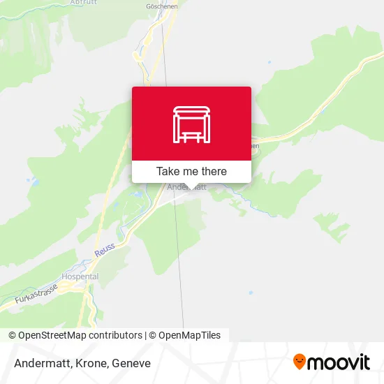 Andermatt, Krone map