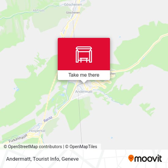 Andermatt, Tourist Info map