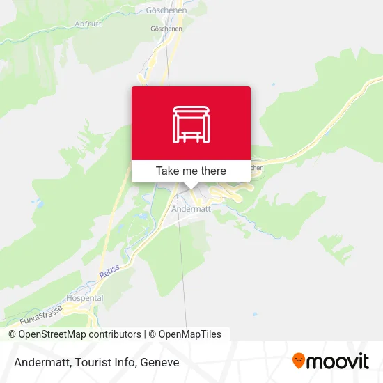 Andermatt, Tourist Info map