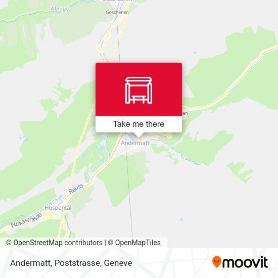 Andermatt, Poststrasse map