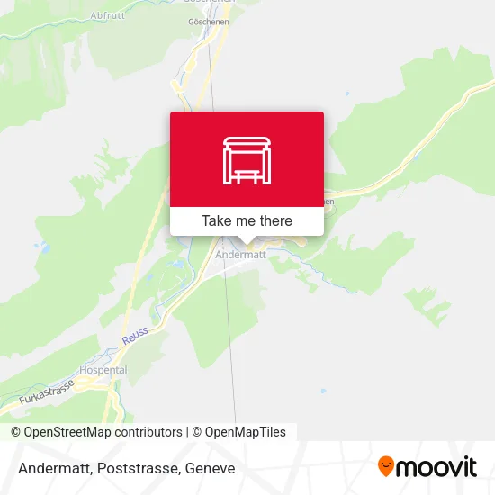 Andermatt, Poststrasse map