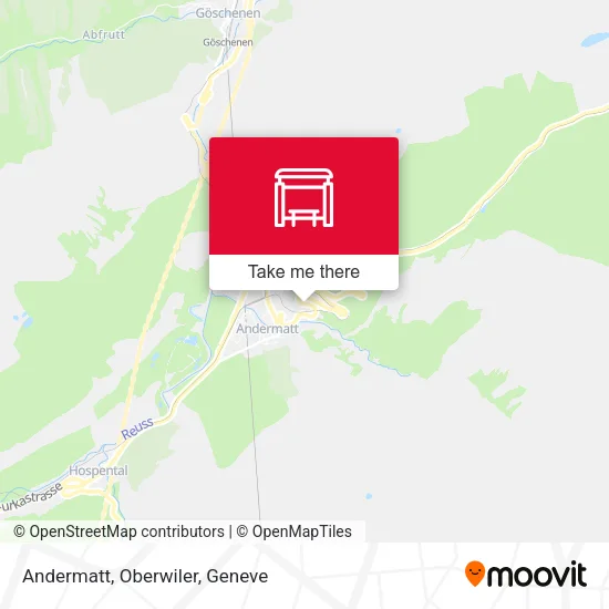Andermatt, Oberwiler map