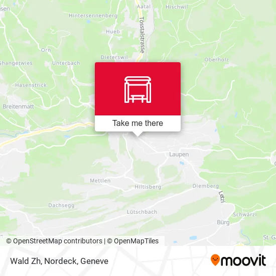 Wald Zh, Nordeck map