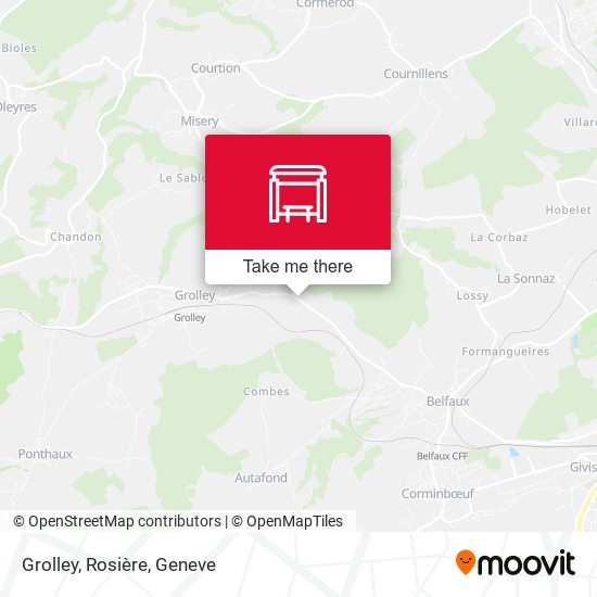 Grolley, Rosière map