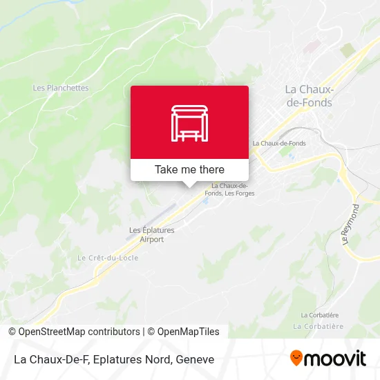 La Chaux-De-F, Eplatures Nord map