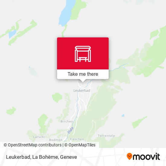 Leukerbad, La Bohème map