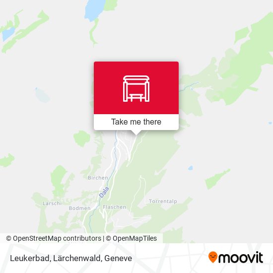 Leukerbad, Lärchenwald map