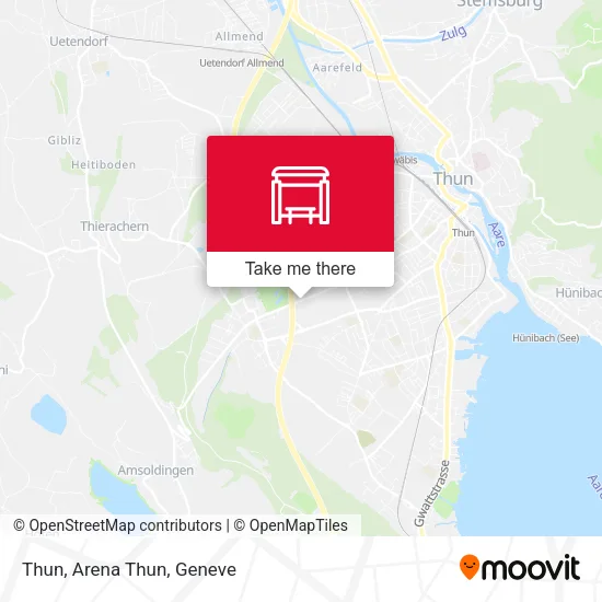 Thun, Arena Thun map