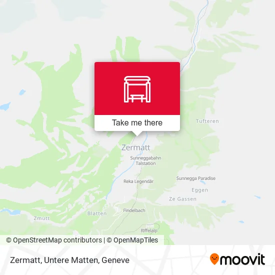 Zermatt, Untere Matten map