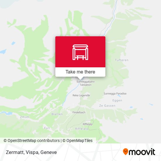 Zermatt, Vispa map