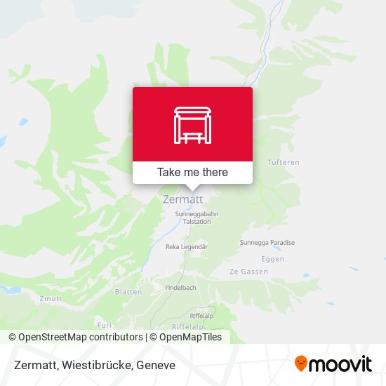 Zermatt, Wiestibrücke map