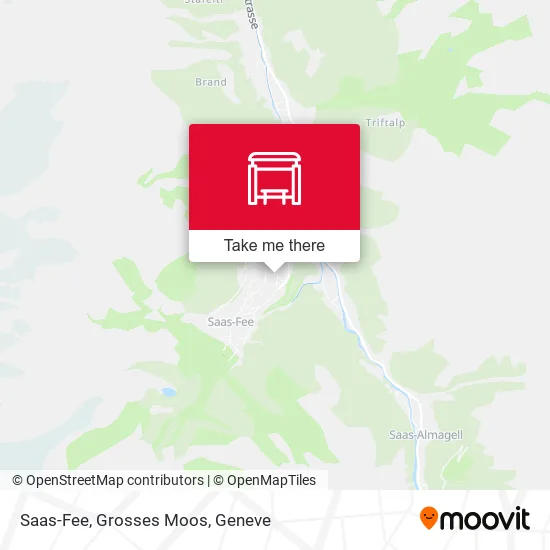 Saas-Fee, Grosses Moos map