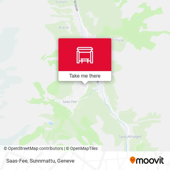 Saas-Fee, Sunnmattu map