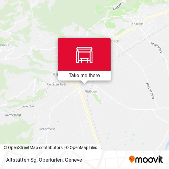Altstätten Sg, Oberkirlen map