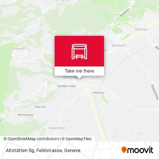 Altstätten Sg, Feldstrasse map