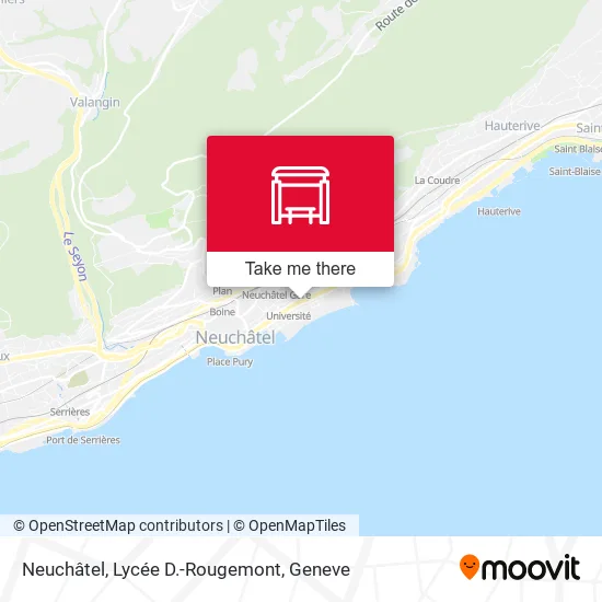 Neuchâtel, Lycée D.-Rougemont map
