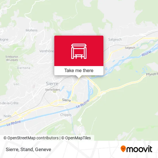 Sierre, Stand map