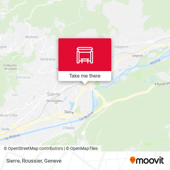Sierre, Roussier map