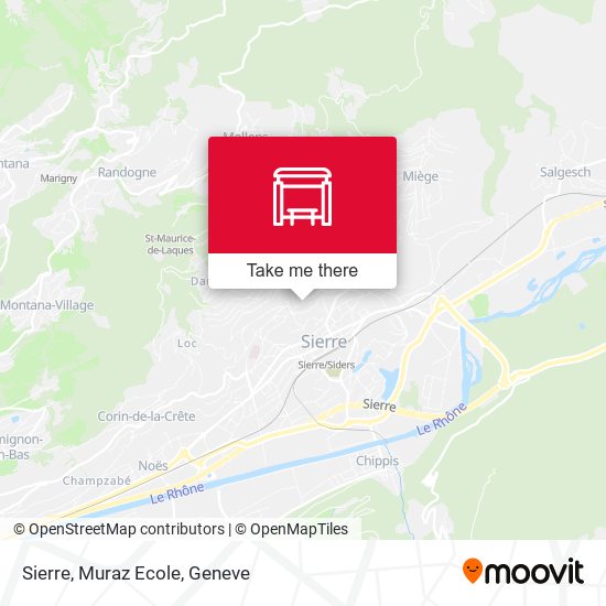 Sierre, Muraz Ecole map