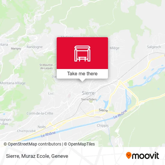 Sierre, Muraz Ecole map
