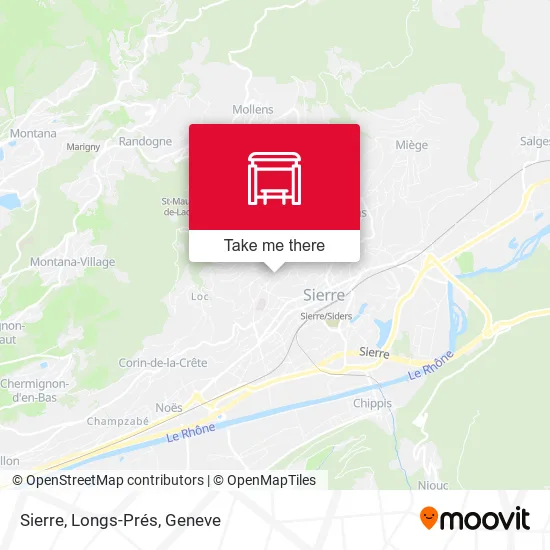 Sierre, Longs-Prés map