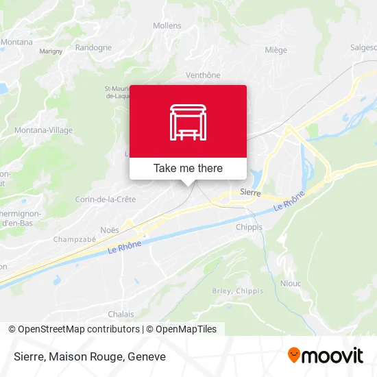 Sierre, Maison Rouge map