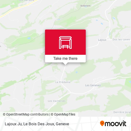 Lajoux Ju, Le Bois Des Joux map