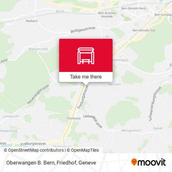 Oberwangen B. Bern, Friedhof map