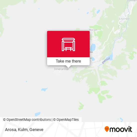 Arosa, Kulm map