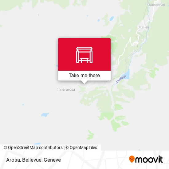 Arosa, Bellevue map