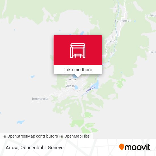 Arosa, Ochsenbühl map