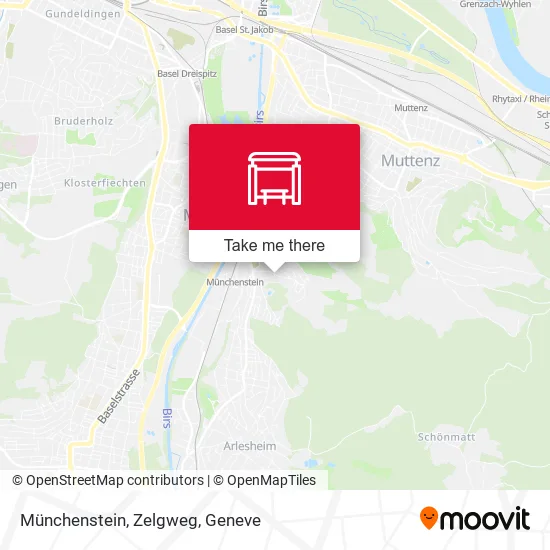Münchenstein, Zelgweg map