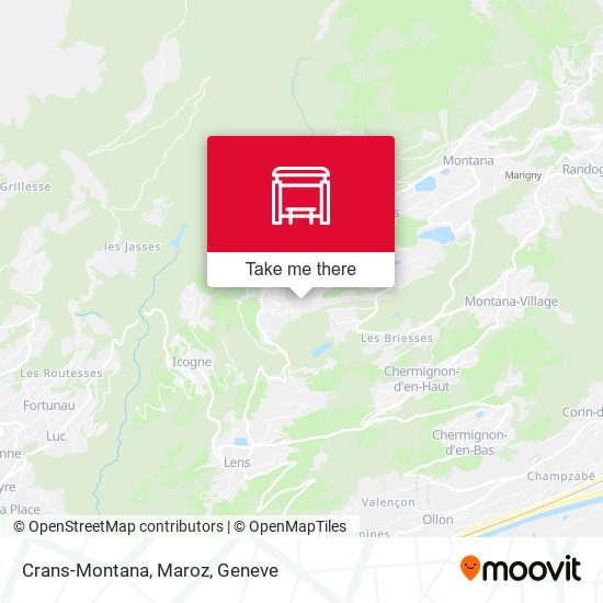 Crans-Montana, Maroz map