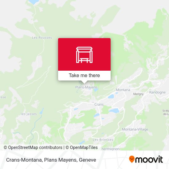 Crans-Montana, Plans Mayens map